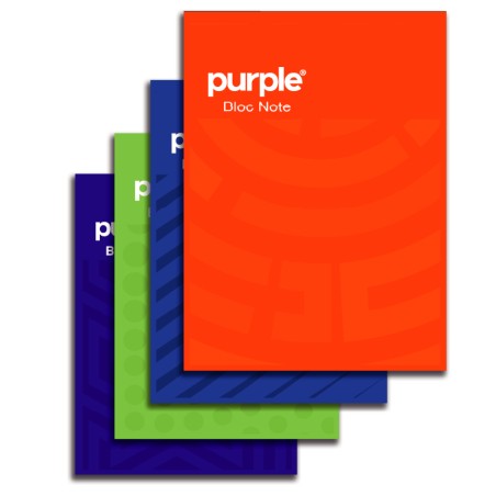 Bloc Note A4  ESSENTIAL Purple