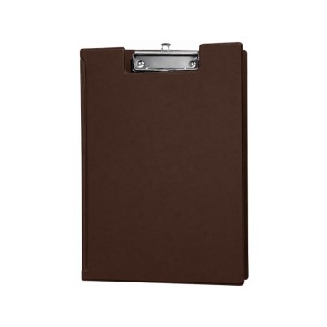 PORTE BLOC Double Rigide A4 Marron