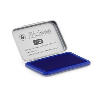 Boite Tampon Bleu HUHUA Numéro 3