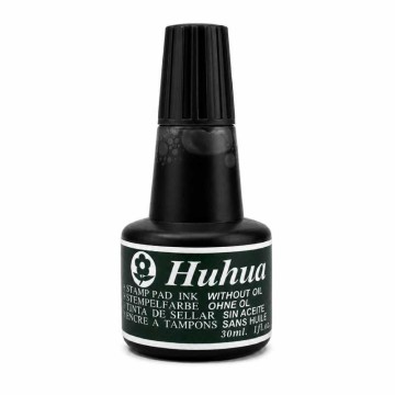 Encre à Tampon HUHUA 30 ml - Noir