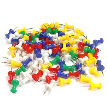 50 Punaises En Métal Plastique Pour Tableau