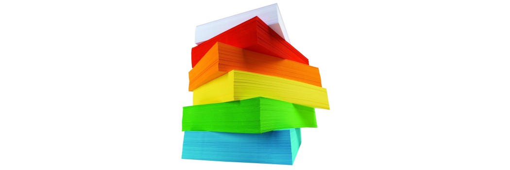 Papier couleurs intenses