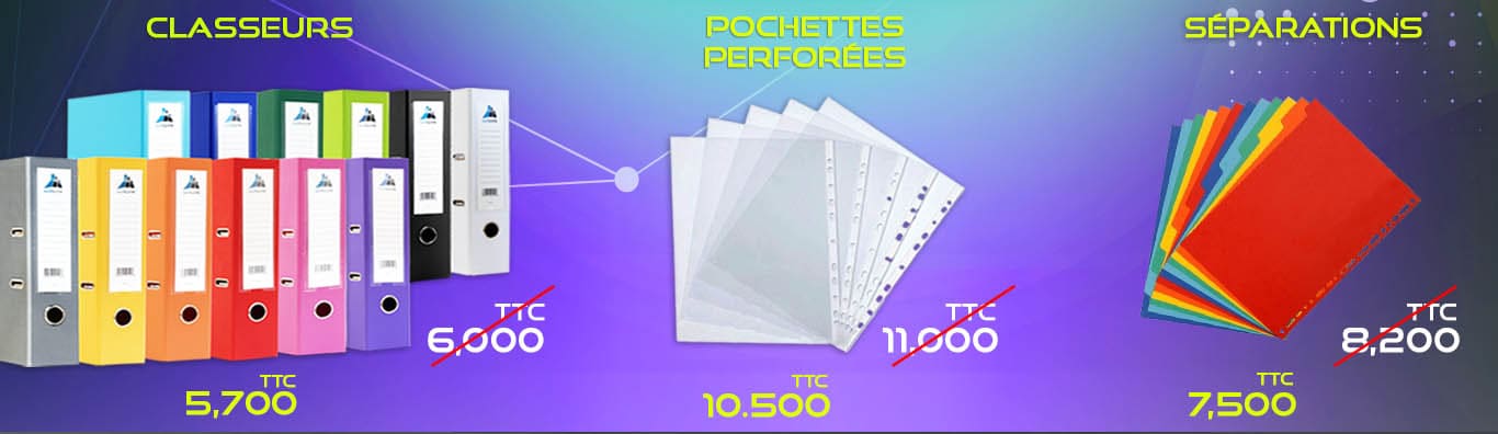 classeur pochette séparation